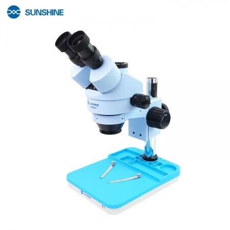 Microscope stéréo SUNSHINE SZM45T-B1 avec Connecteur CTV 0.5 Bleu