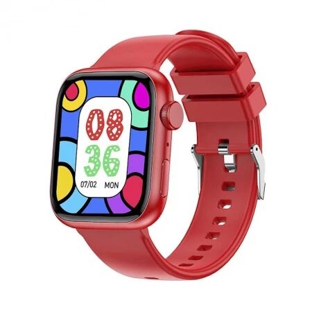 Montre connect&eacute;e pour enfant Forever avec appels Bluetooth et suivi d\'activit&eacute; iGo Watch 3 JW-500 rouge