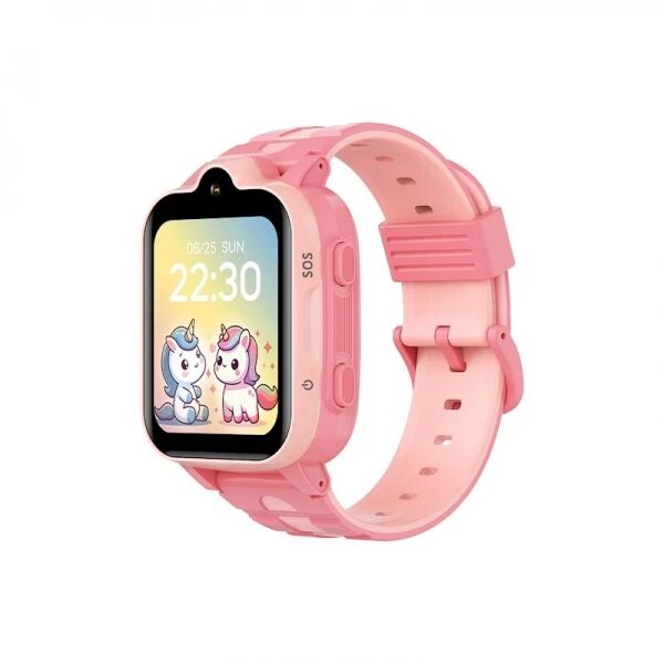 Montre connect&eacute;e pour enfant Forever avec cam&eacute;ra et fonctions GPS KW-225 rose