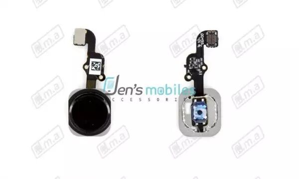 Nappe flex bouton home avec plastique pour Iphone 6S/6S plus noir