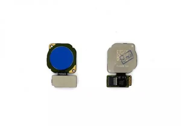 Nappe flex bouton home pour HUAWEI Mate 20 Lite bleu