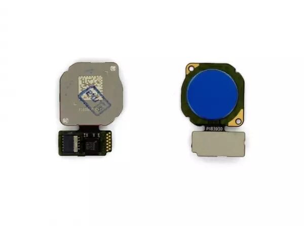 Nappe flex bouton home pour HUAWEI P Smart 2019 bleu