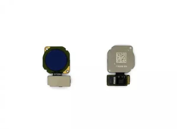 Nappe flex bouton home pour HUAWEI P Smart bleu