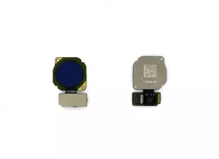 Nappe flex bouton home pour HUAWEI P Smart bleu