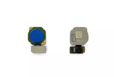 Nappe flex bouton home pour HUAWEI P Smart Plus bleu