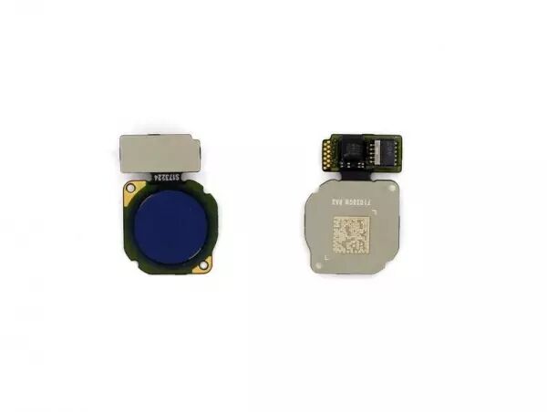Nappe flex bouton home pour HUAWEI P8 Lite 2017 bleu