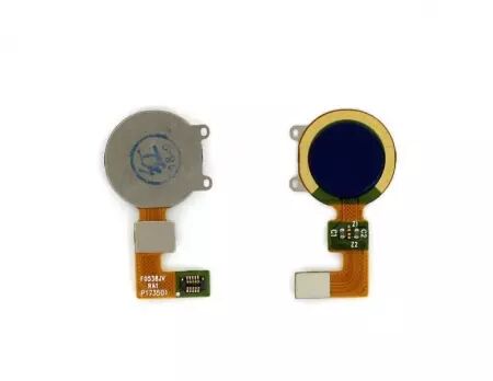 Nappe flex bouton home pour HUAWEI Y7 2018 bleu