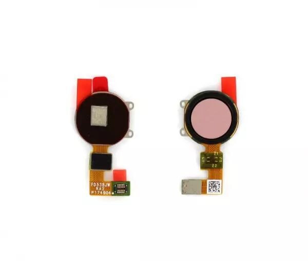 Nappe flex bouton home pour HUAWEI Y7 2018 rouge