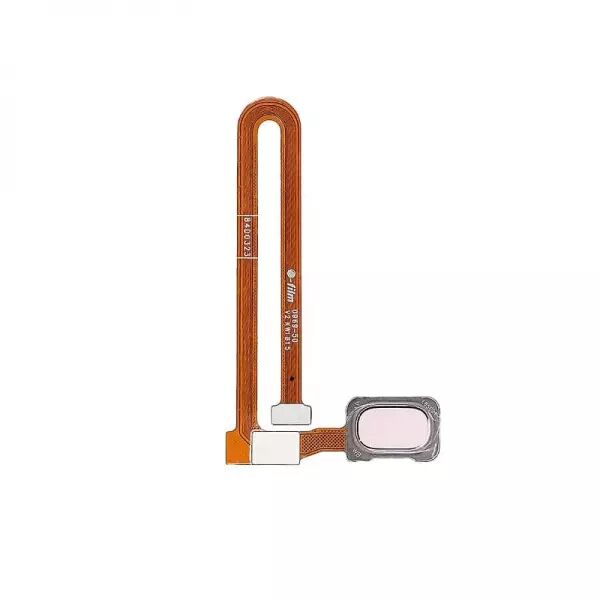 Nappe flex bouton home pour ONEPLUS 6 rose