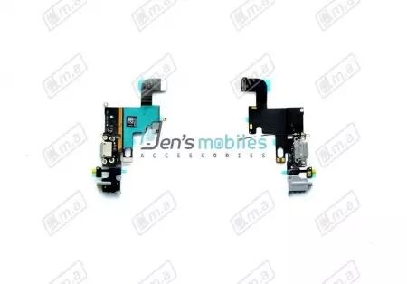 Nappe flex connecteur de charge, jack et micro pour Iphone 6/6G noir