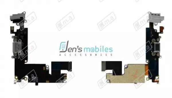 Nappe flex connecteur de charge, jack et micro pour Iphone 6 plus noir