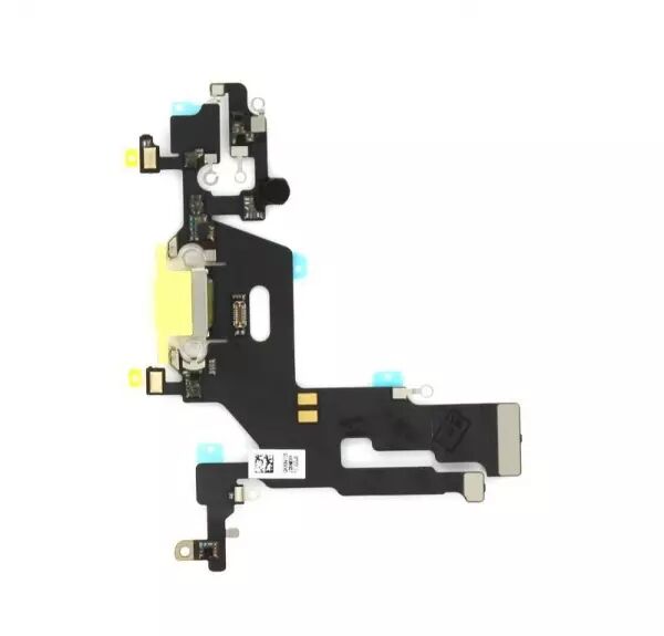 Nappe flex connecteur de charge pour Iphone 11 jaune