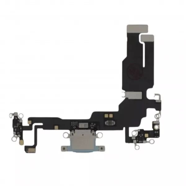Nappe flex connecteur de charge pour Iphone 15 bleu
