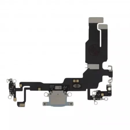 Nappe flex connecteur de charge pour Iphone 15 bleu