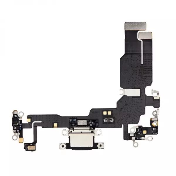 Nappe flex connecteur de charge pour Iphone 15 noir