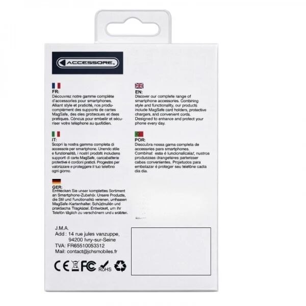 Packaging pour porte carte magn&eacute;tique 