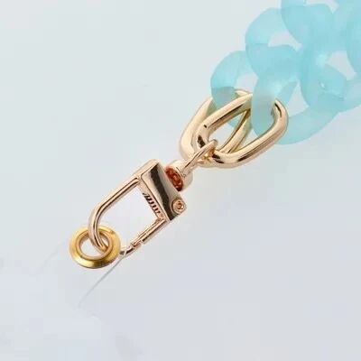 PANAMA LONG Phone lanyard, Phone pendant / cord length 80cm (40cm in the loop) / on neck - blue