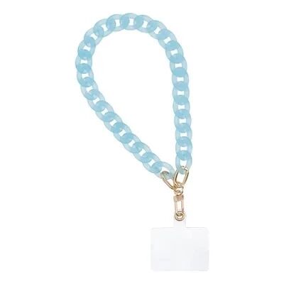 PANAMA Phone lanyard, Phone pendant / cord length 40cm (20cm in the loop) / on wrist - blue