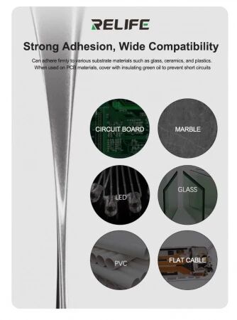 P&acirc;te d\'argent conductrice pour r&eacute;paration de PCB RELIFE HW31A