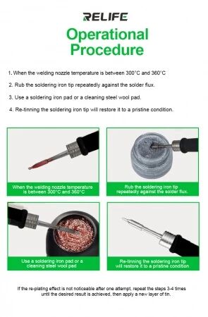 P&acirc;te de r&eacute;paration pour pointe de fer &agrave; souder RELIFE RL-461A