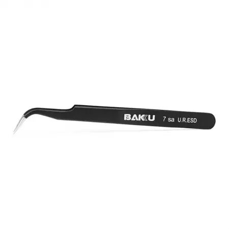 Pince de précision courbée BAKU 7-SA A8 ESD SERIES