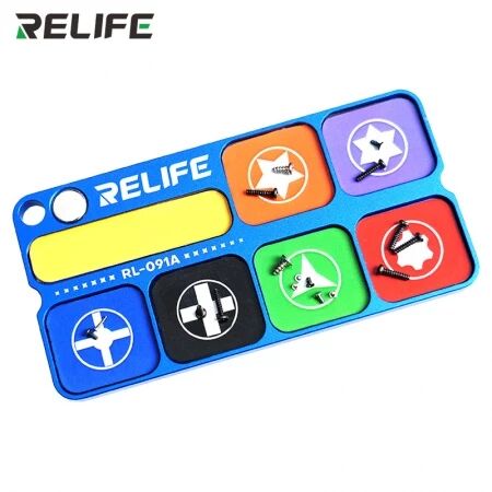 Plateau de rangement magn&eacute;tique en aluminium RELIFE RL-091A