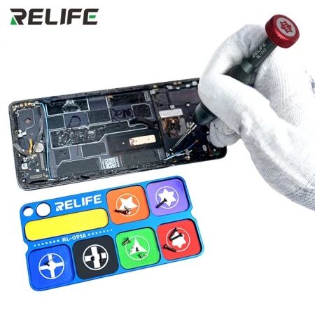 Plateau de rangement magn&eacute;tique en aluminium RELIFE RL-091A