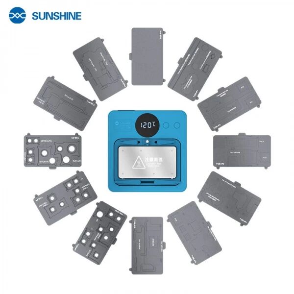 Plateforme de Chauffe Intelligente 13-en-1 pour iPhone 16 SUNSHINE SS-T12B 