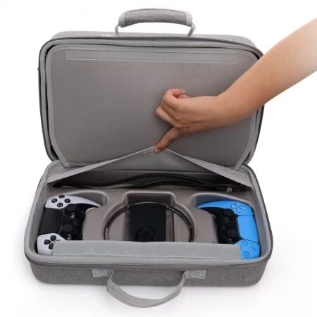 Pochette de transport (rangement) pour PlayStation 5 / PS5 gris/noir DOBE TP5-3590 (Boite/blister) gris
