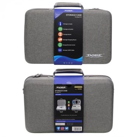 Pochette de transport (rangement) pour PlayStation 5 / PS5 gris/noir DOBE TP5-3590 (Boite/blister) gris
