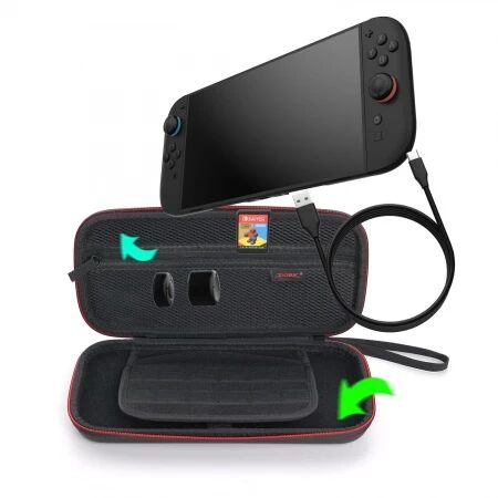 Pochette de voyage (rangement) pour Nintendo Switch 2 DOBE TNS-3173 noir (Boite/blister)