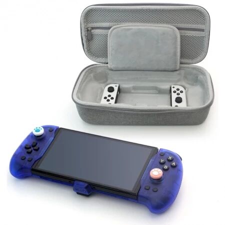 Pochette/housse de transport (sac de rangement) de manettes pour Nintendo Switch DOBE TNS-3131 (Boite/blister) gris