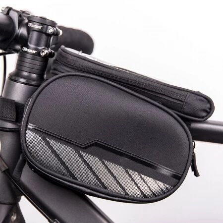 Pochette pour v&eacute;lo &eacute;tanche avec &eacute;tui &agrave; t&eacute;l&eacute;phone amovible noir