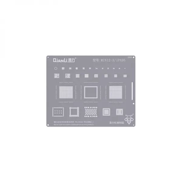 Pochoir de rebillage iPad Mini 2/iPad Mini 3/iPad 5 QIANLI QS85 Silver/Argent