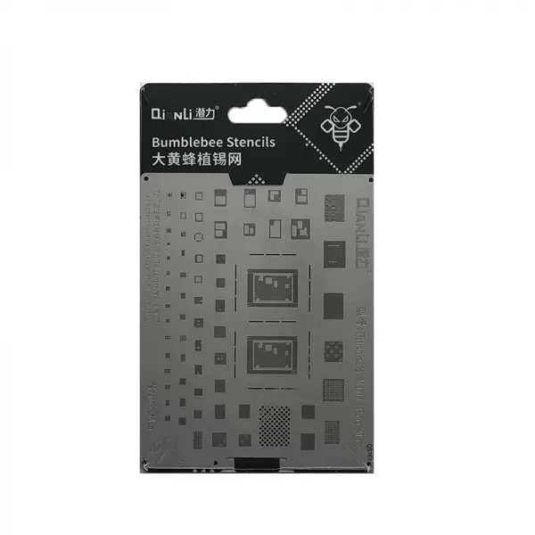 Pochoir de rebillage pour Iphone 13/13 Pro/ 13 ProMax / 13 Mini QIANLI QS161 Silver/Argent