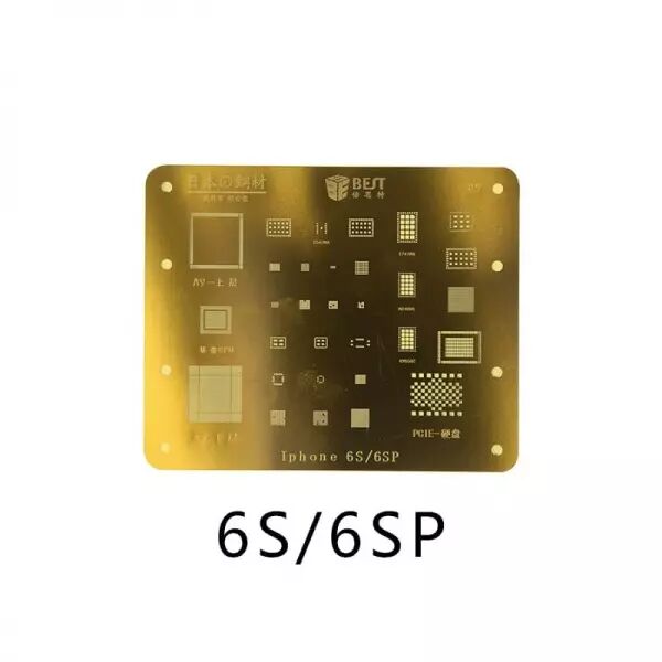 Pochoir de rebillage pour iPhone 6S/iphone 6s plus, placage titane BEST or