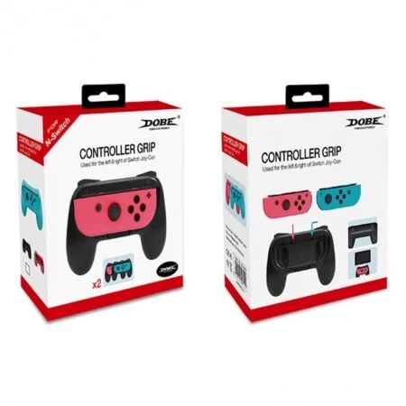 Poignée pour manette de Nintendo Switch OLED DOBE TNS-851B noir (lot de 2) (Boite/blister) noir