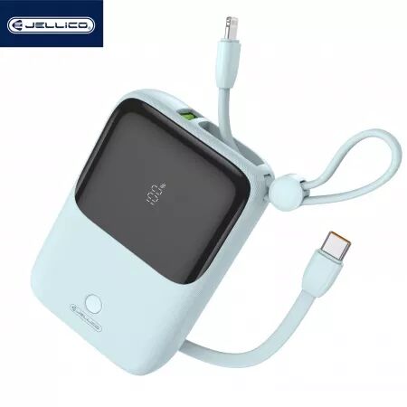 Power Bank (Batterie Externe) 10000mAh 22.5W JELLICO ZP1 (Boite/blister) bleu