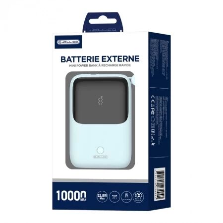 Power Bank (Batterie Externe) 10000mAh 22.5W JELLICO ZP1 bleu