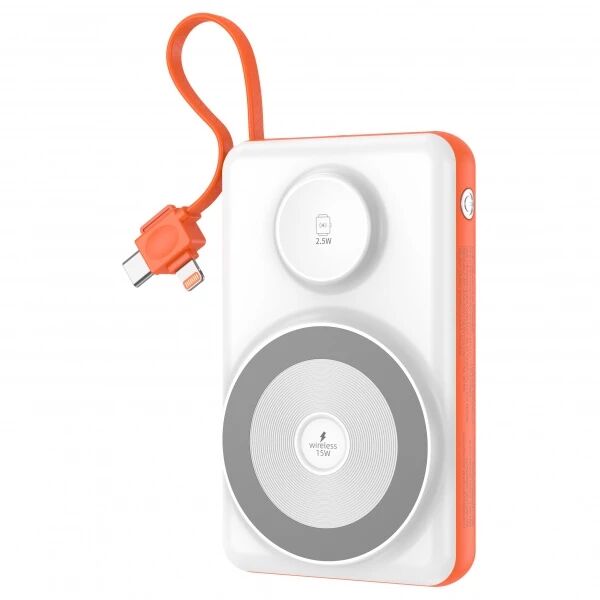 Power Bank (Batterie Externe) Magsafe + iWatch 10000mAh 22.5W triple port JELLICO P37 blanc Power Bank (Batterie Externe) Magsafe + iWatch 10000mAh 22.5W triple port JELLICO P37 blanc