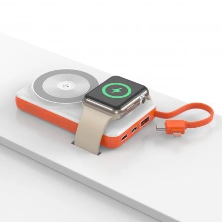 Power Bank (Batterie Externe) Magsafe + iWatch 10000mAh 22.5W triple port JELLICO P37 blanc