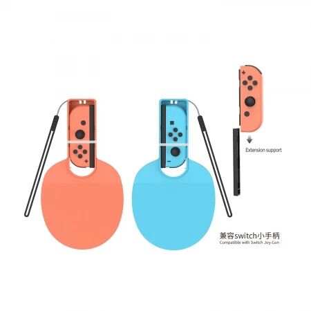 Raquettes de tennis de ping pong pour Nintendo Switch 2 DOBE TNS-5135 (lot de 2) (Boite/blister) orange/bleu