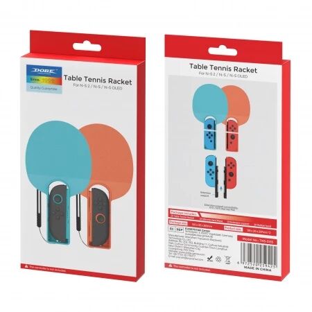 Raquettes de tennis de ping pong pour Nintendo Switch 2 DOBE TNS-5135 (lot de 2) (Boite/blister) orange/bleu