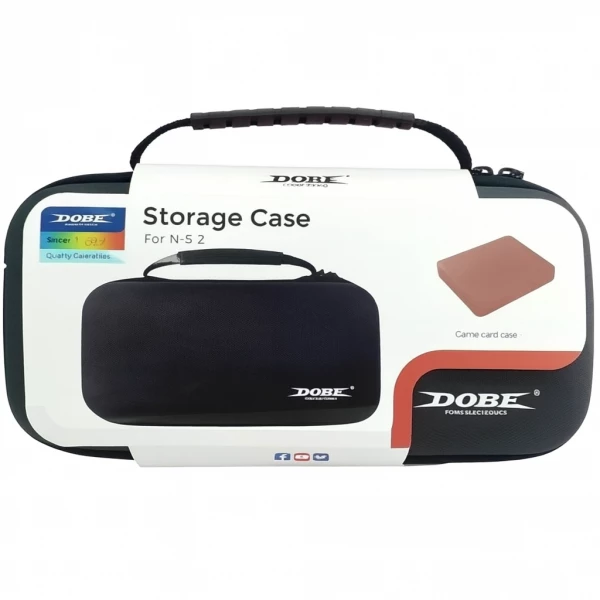 Sac de rangement console pour Nintendo Switch 2 DOBE TNS-3176 gris fonc� (Boite/blister)