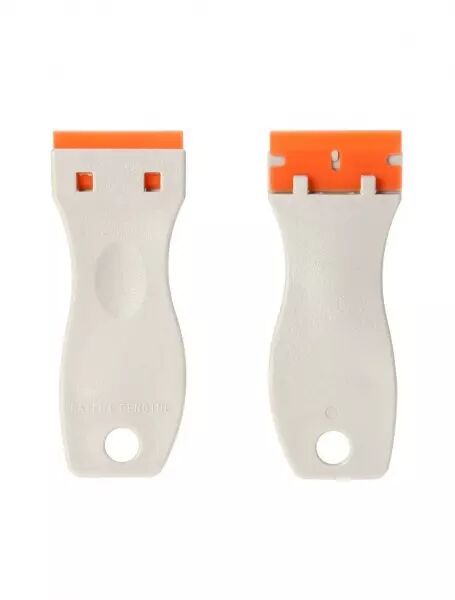 Spatule de nettoyage avec lame orange et grise