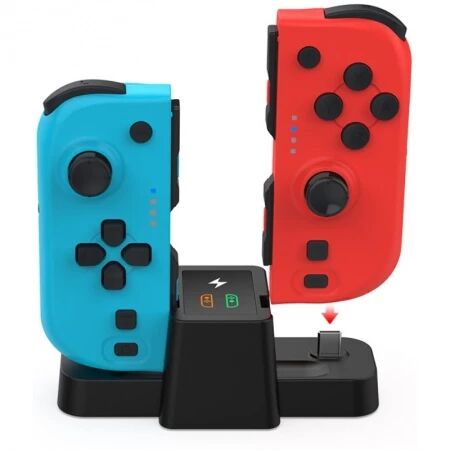 Station de charge pour 2 manettes Type-C Joy-Pad pour Nintendo Switch Oled DOBE TNS-1181 (Boite/blister) noir