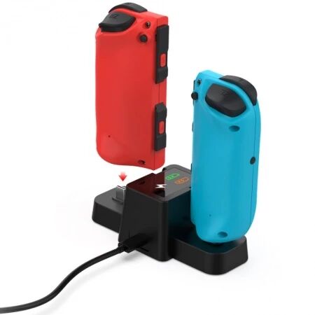 Station de charge pour 2 manettes Type-C Joy-Pad pour Nintendo Switch Oled DOBE TNS-1181 (Boite/blister) noir