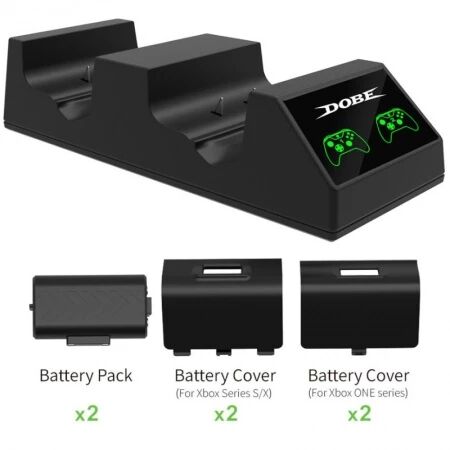 Station de charge pour 2 manettes Xbox Serie One DOBE TYX-1817X (Boite/blister) noir