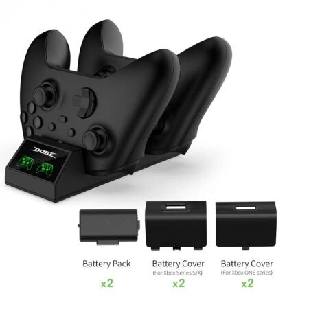Station de charge pour 2 manettes Xbox Serie One DOBE TYX-1817X (Boite/blister) noir
