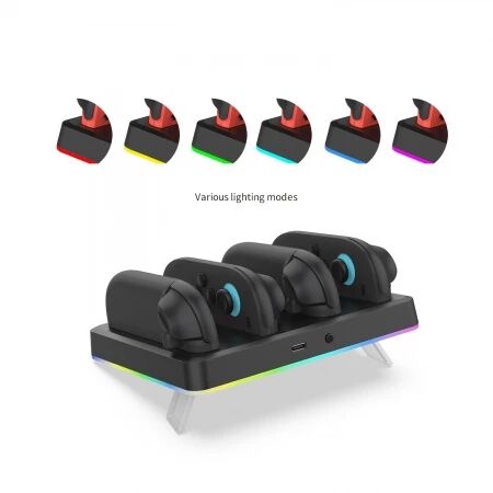 Station de charge pour 4 controleurs Joy-Con Nintendo Switch 2 DOBE TNS-3160 (Boite/blister) noir